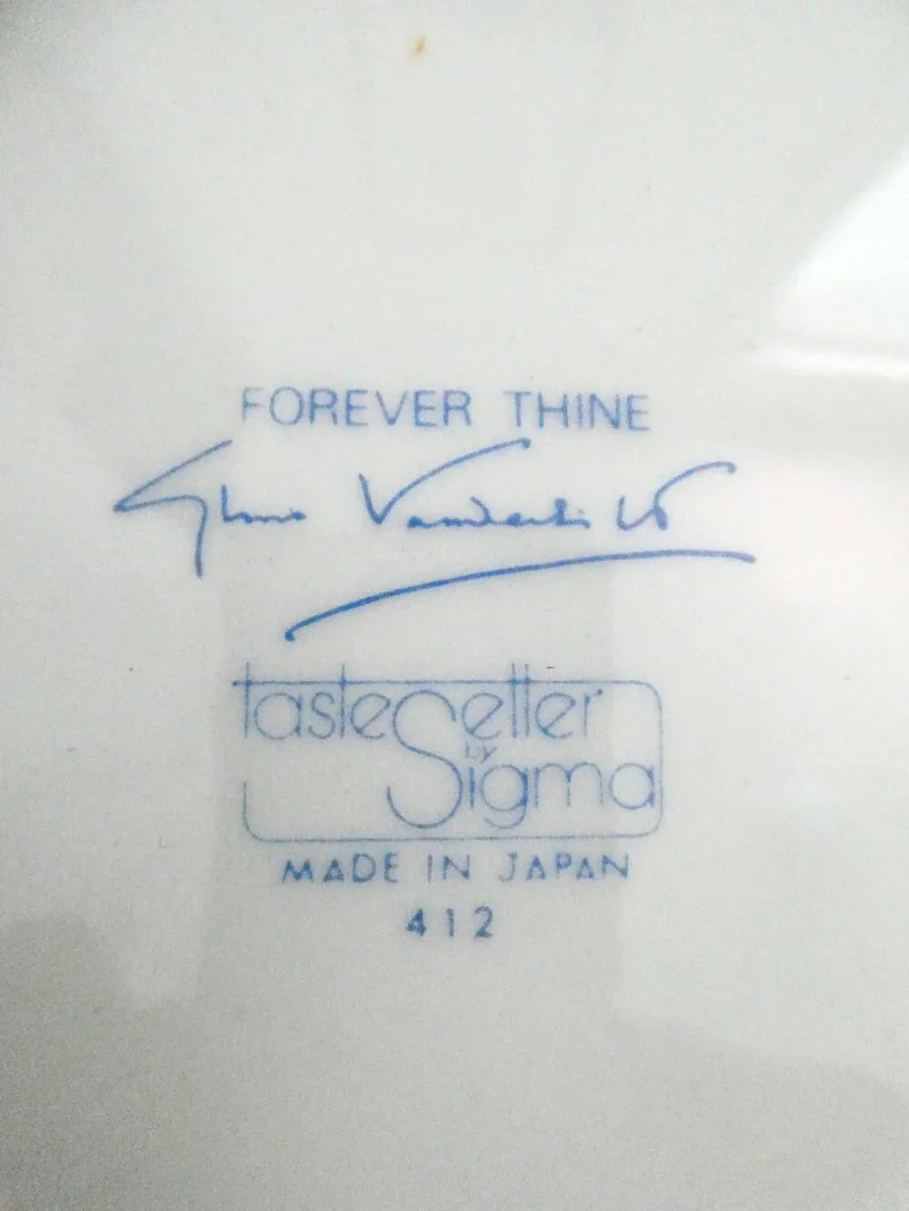 vtg 70s GLORIA VANDERBILT Forever Thine snack salad plates set of 3